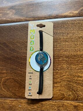 Cool Jewels Mood Turtle Charm Bracelet - Blue Glitter Circle
